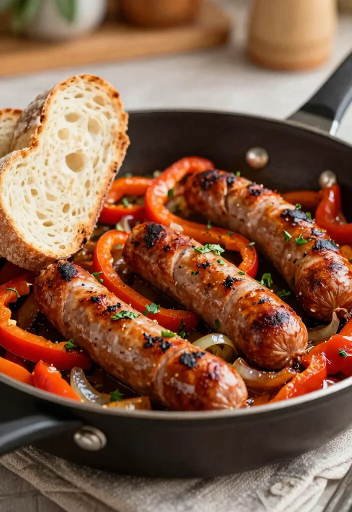 12 Budget Dinner Recipes That Are Easy and Affordable - 12. Italian Sausage and Peppers 1