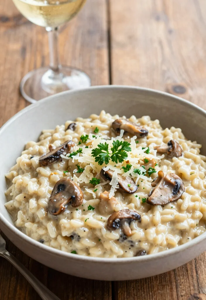 12 Budget Dinner Recipes That Are Easy and Affordable - 6. Creamy Mushroom Risotto 1