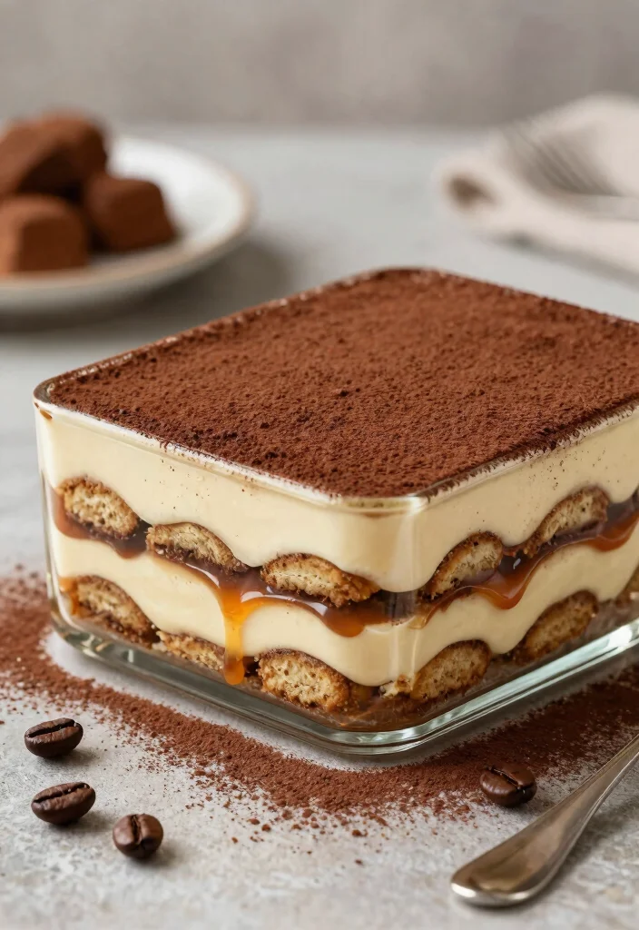 12 Caramel Dessert Recipes for Sticky Sweet Favorites - 11. Coffee Caramel Tiramisu 1