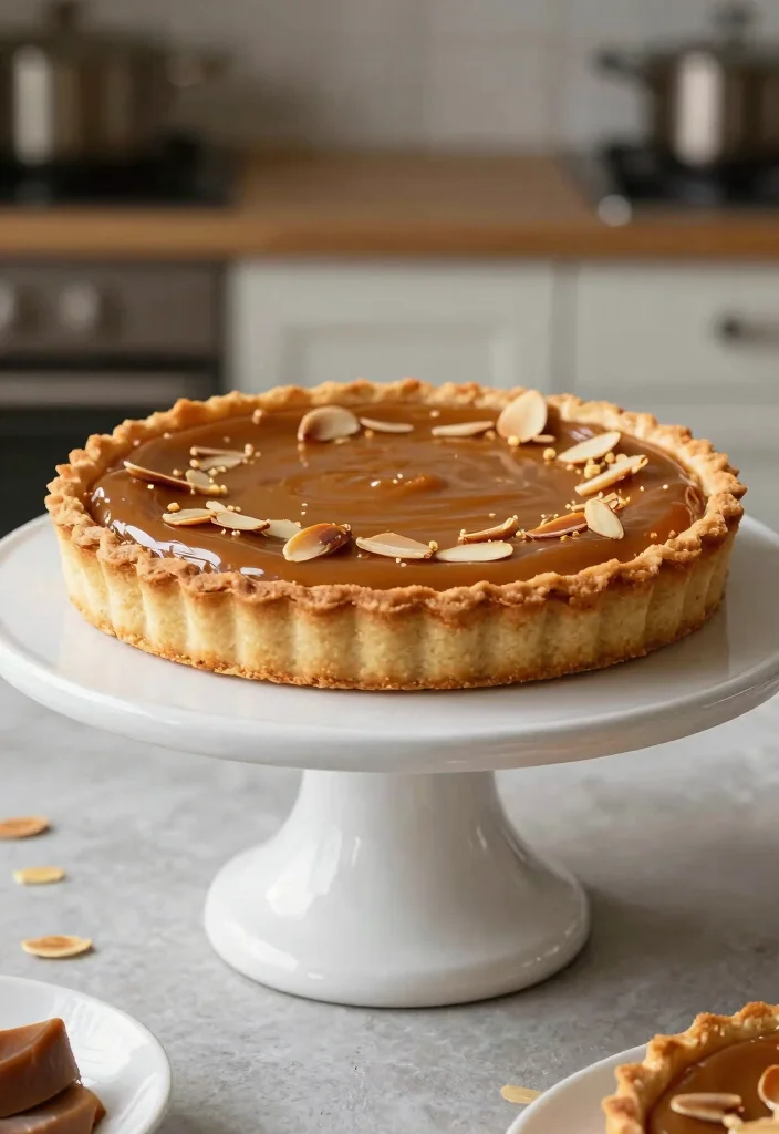 12 Caramel Dessert Recipes for Sticky Sweet Favorites - 12. Caramel and Almond Tart 1