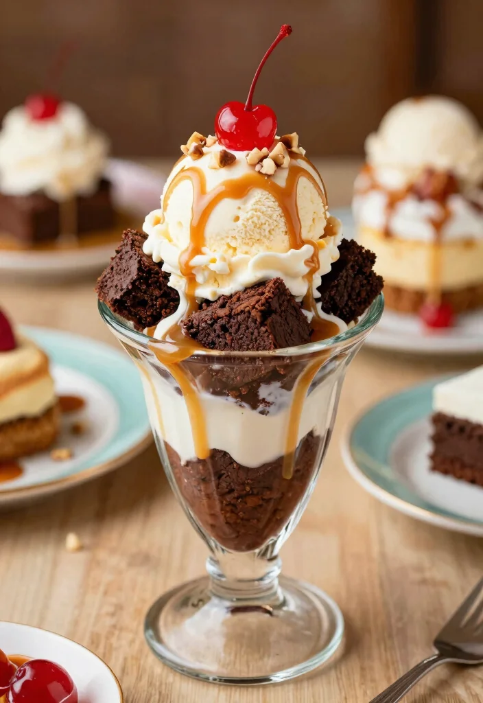 12 Caramel Dessert Recipes for Sticky Sweet Favorites - 4. Caramel Brownie Sundae 1