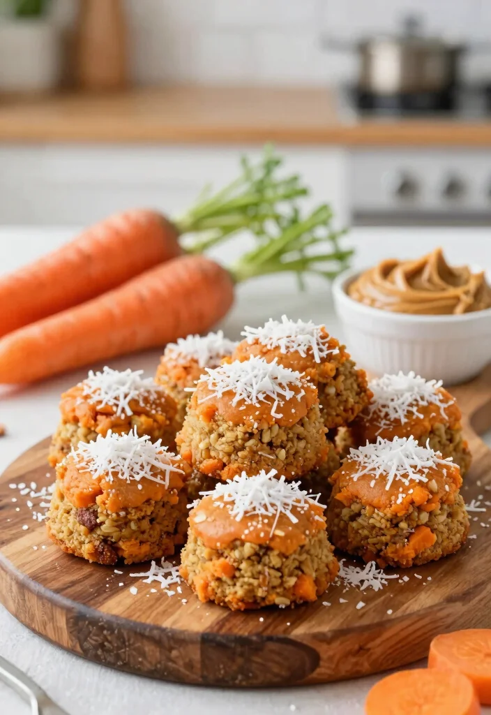 12 Carrot Dessert Recipes for Moist Naturally Sweet Treats - 3. Raw Carrot Cake Energy Bites 1