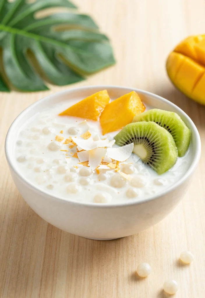 12 Chinese Dessert Recipes with Light Traditional Flavors - 2. Coconut Tapioca Pudding 1