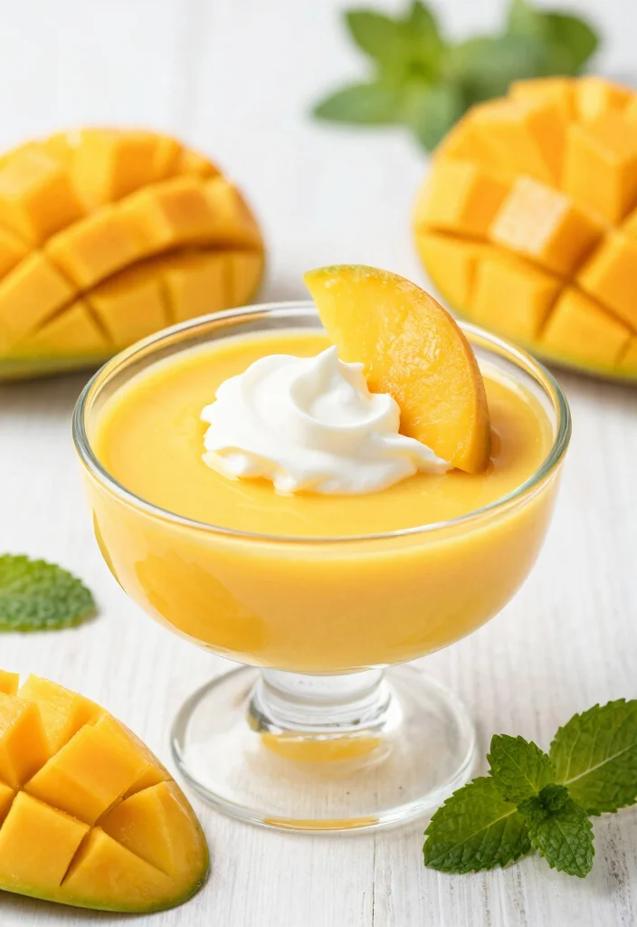 12 Chinese Dessert Recipes with Light Traditional Flavors - 7. Mango Pudding 1