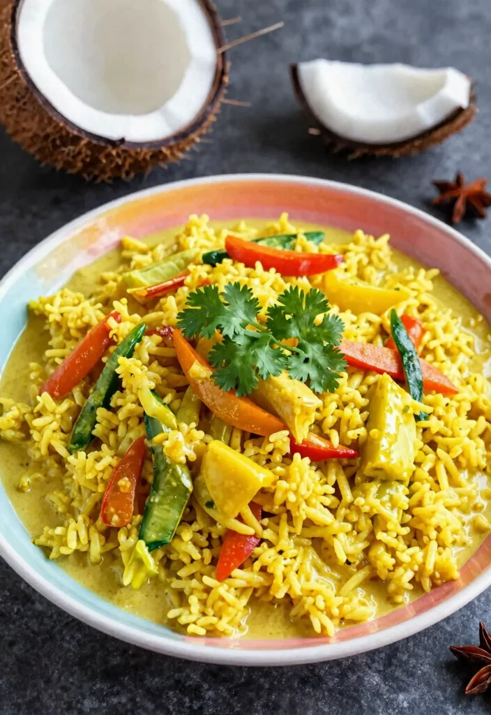 12 Dinner Recipes with Rice for Simple Everyday Meals - 5. Coconut Curry Rice 1