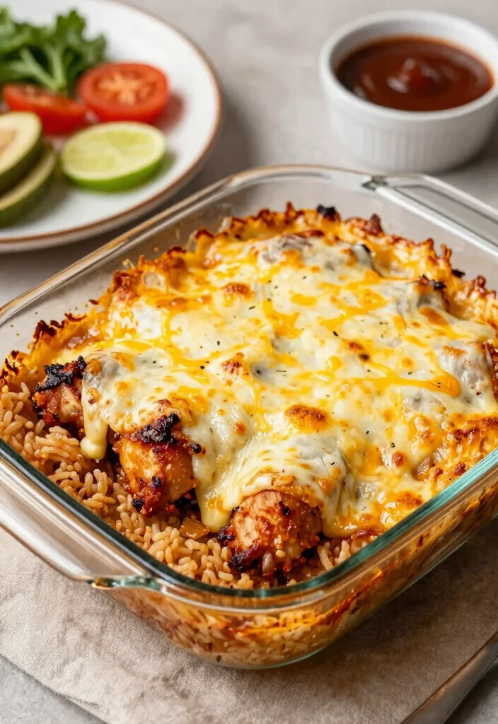 12 Dinner Recipes with Rice for Simple Everyday Meals - 6. BBQ Chicken Rice Bake 1