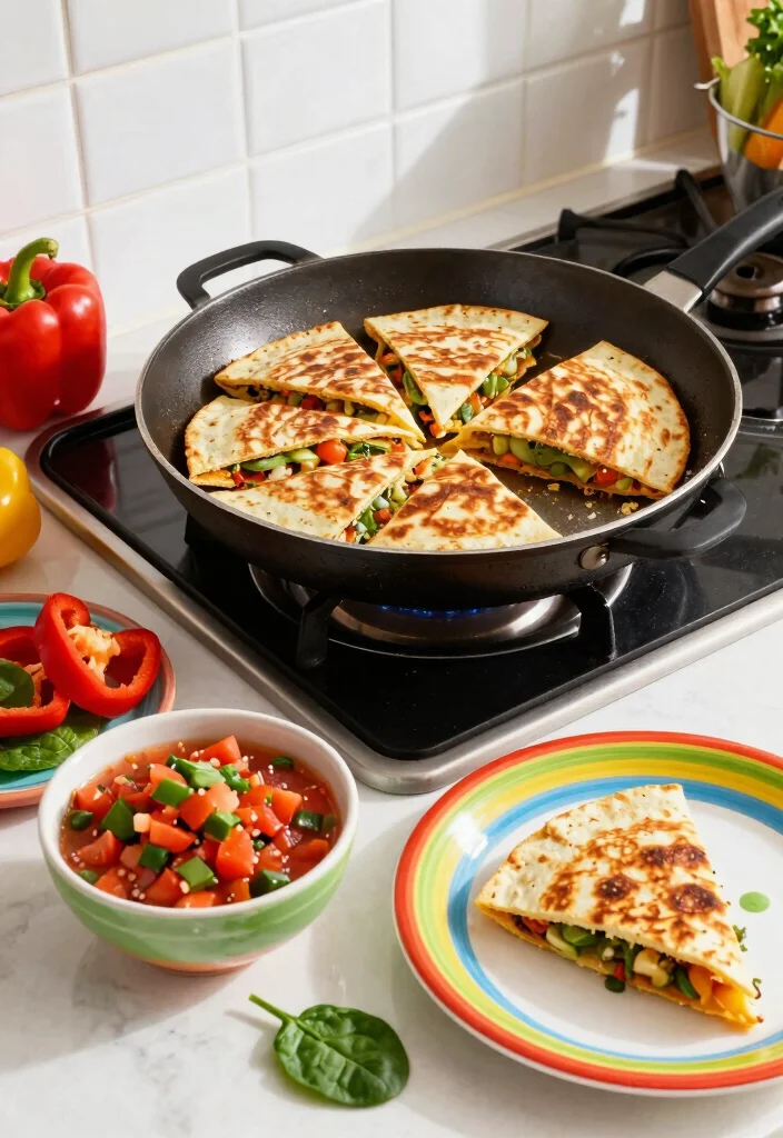 12 Easy Family Dinner Recipes Kids Will Actually Love - 1. Cheesy Veggie Quesadillas 1