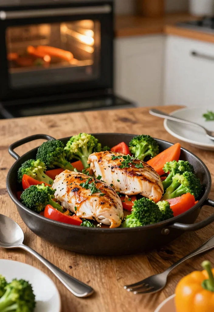 12 Easy Family Dinner Recipes Kids Will Actually Love - 2. One-Pan Chicken and Veggies 1
