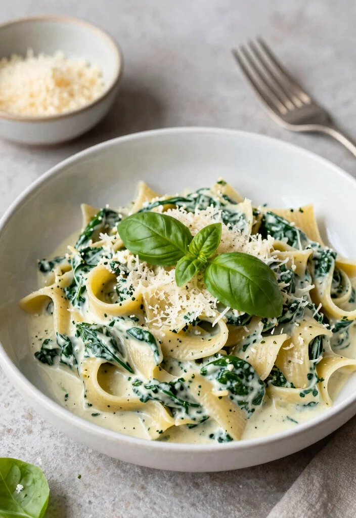 12 Easy Family Dinner Recipes Kids Will Actually Love - 8. Creamy Spinach and Ricotta Pasta 1