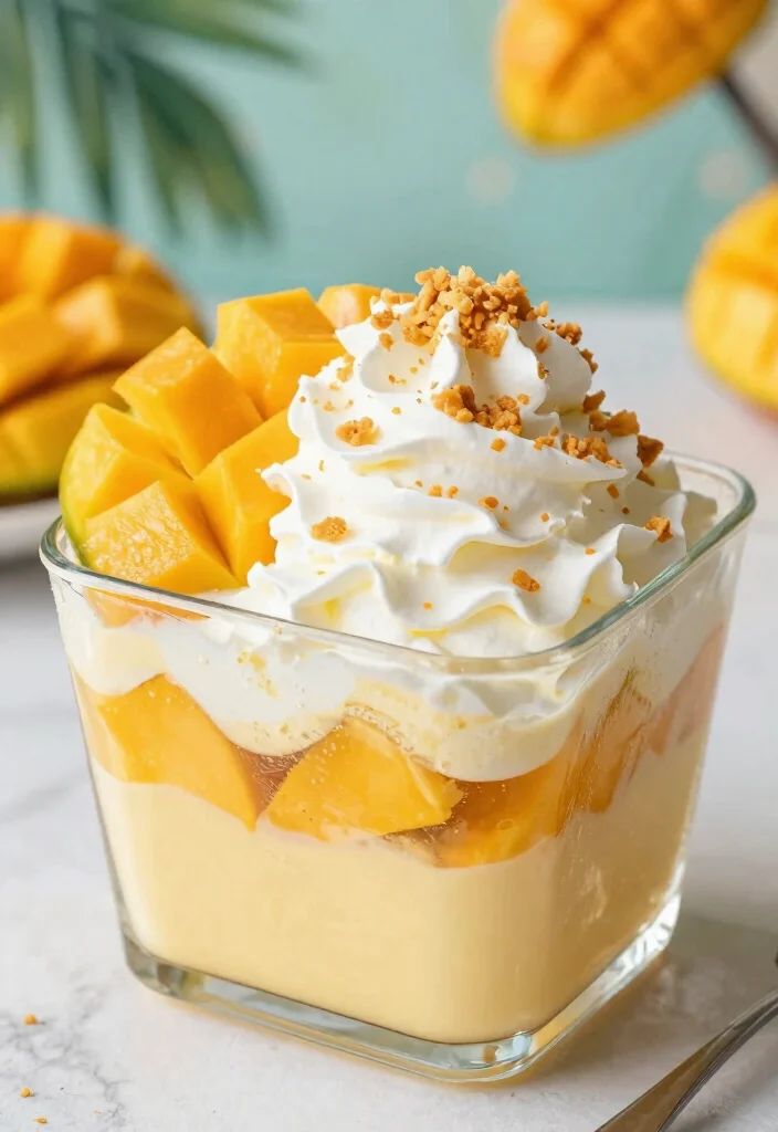 12 Filipino Dessert Recipes with Classic Sweet Flavors - 10. Mango Float: Easy No-Bake Delight 1