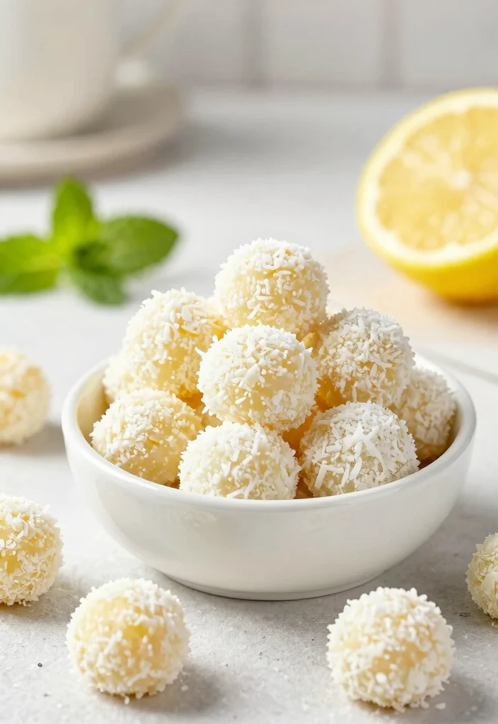 12 Gluten Free Keto Recipes for Clean Low Carb Eating - 4. Lemon Coconut Energy Bites 1