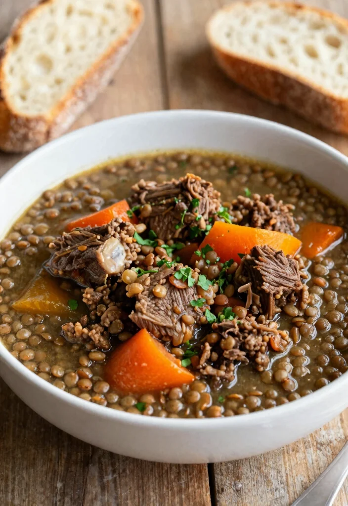 12 Ground Lamb Dinner Recipes with Rich Savory Flavor - 10. Lamb and Lentil Stew 1