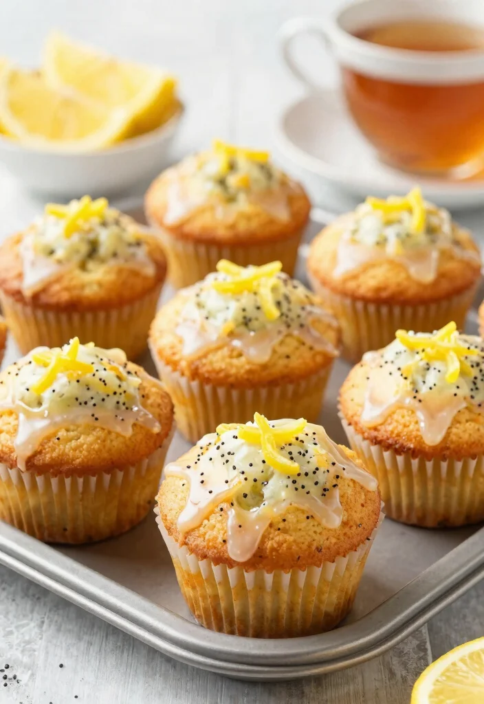 12 Healthy Brunch Recipes for Fresh Weekend Eating - 11. Lemon Poppy Seed Muffins 1