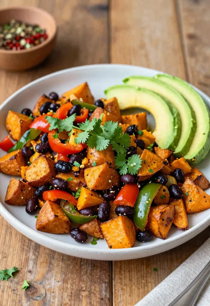 12 Healthy Brunch Recipes for Fresh Weekend Eating - 5. Sweet Potato Hash with Black Beans 1