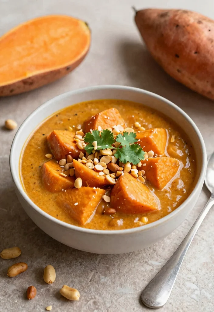 12 Healthy Clean Eating Crockpot Recipes for Busy Days 111 12 Healthy Clean Eating Crockpot Recipes for Busy Days - 11. Thai Peanut Sweet Potato Stew 1