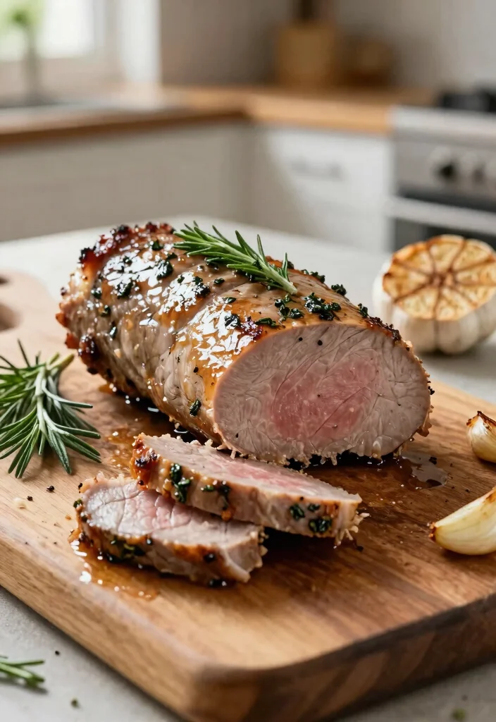 12 Healthy Clean Eating Crockpot Recipes for Busy Days 45 12 Healthy Clean Eating Crockpot Recipes for Busy Days - 5. Garlic Herb Pork Tenderloin 1