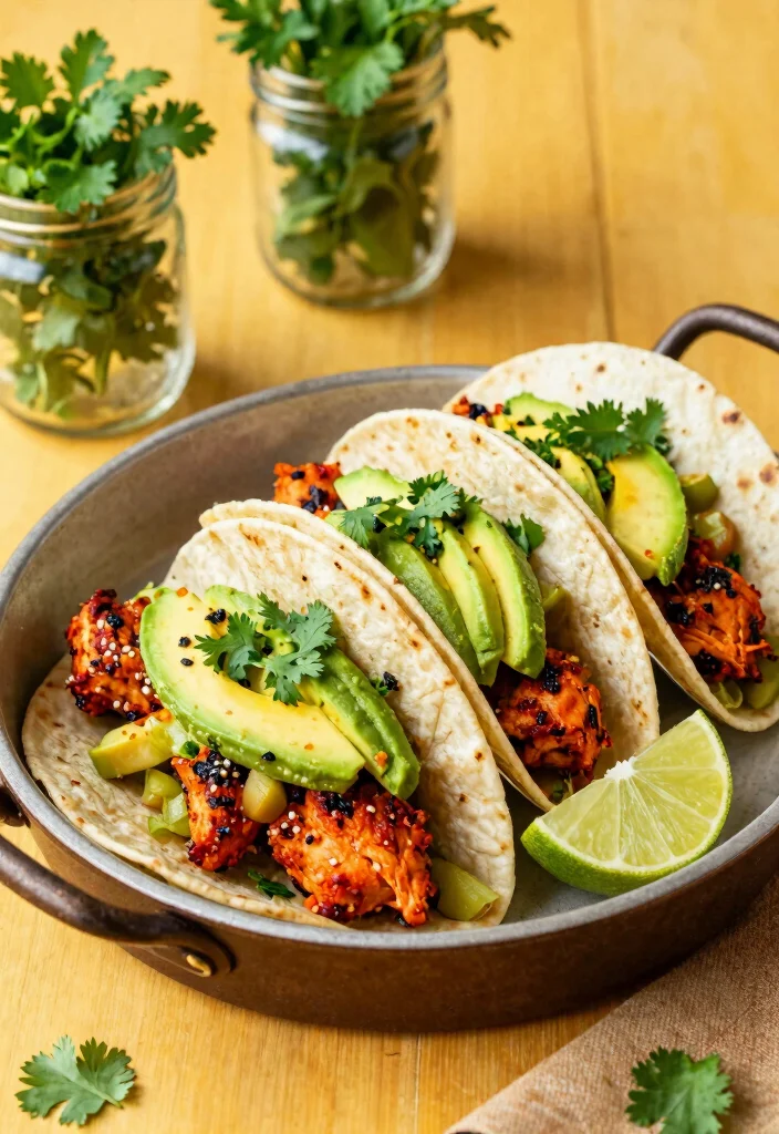 12 Healthy Clean Eating Crockpot Recipes for Busy Days 67 12 Healthy Clean Eating Crockpot Recipes for Busy Days - 7. Spicy Chicken Tacos 1
