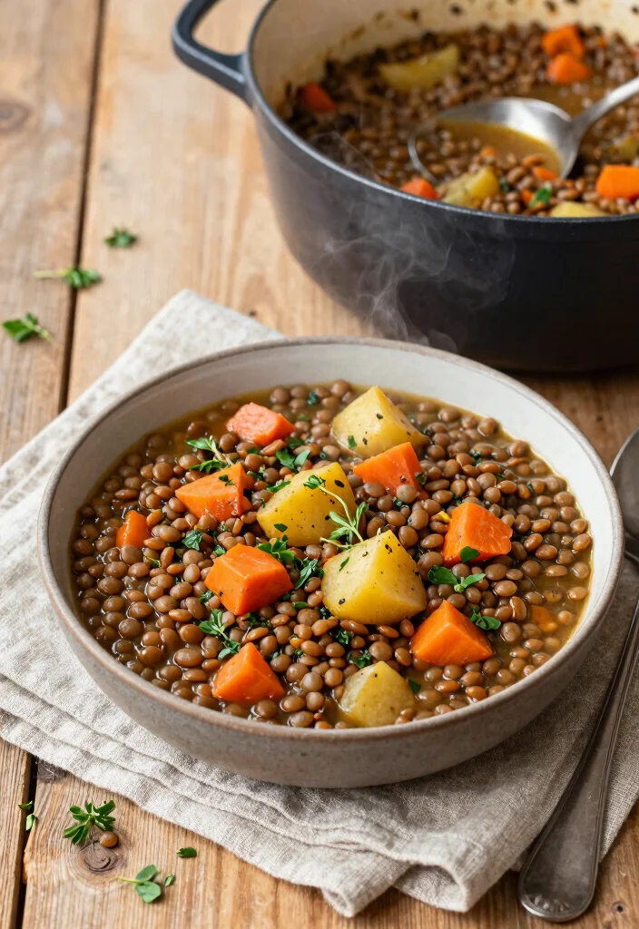 12 Healthy Dutch Oven Recipes for Hearty Nutritious Cooking 12 12 Healthy Dutch Oven Recipes for Hearty Nutritious Cooking - 2. Hearty Lentil Stew 1