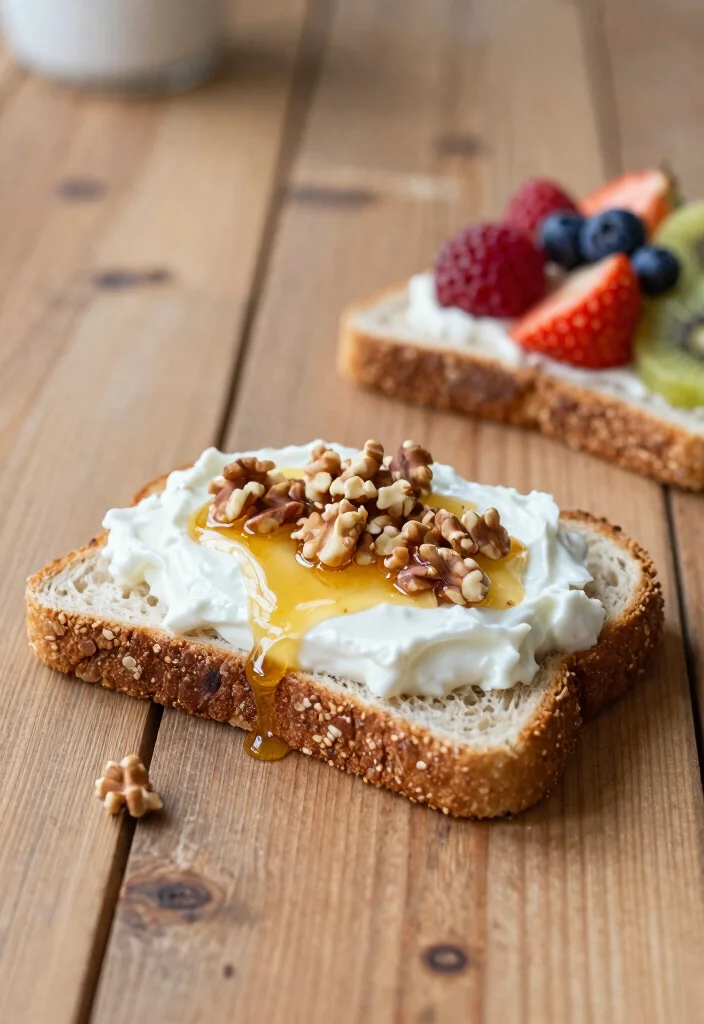 12 Healthy Greek Yogurt Recipes for Light Creamy Meals - 7. Greek Yogurt and Honey Toast 1