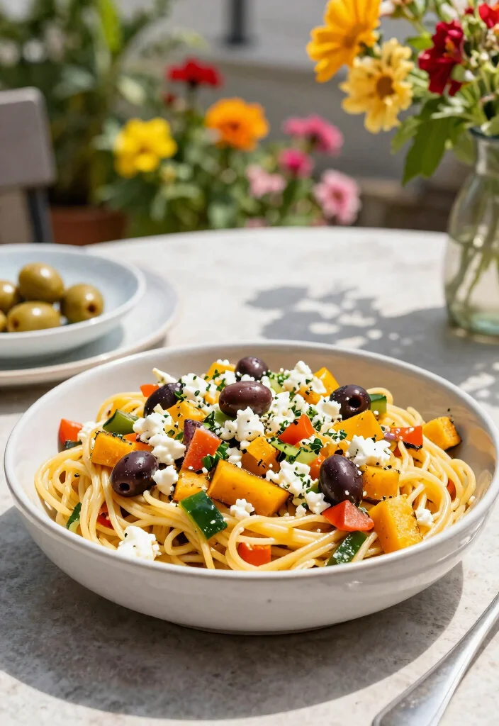 12 Healthy Spaghetti Squash Recipes for Light Comfort Meals - 12. Greek Spaghetti Squash Salad 1