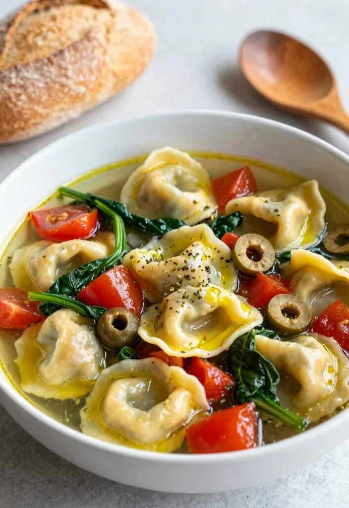 12 Healthy Tortellini Recipes for Comfort Without the Guilt - 5. Mediterranean Tortellini Soup 1