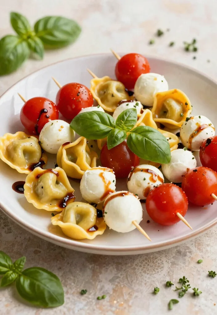 12 Healthy Tortellini Recipes for Comfort Without the Guilt - 6. Caprese Tortellini Skewers 1