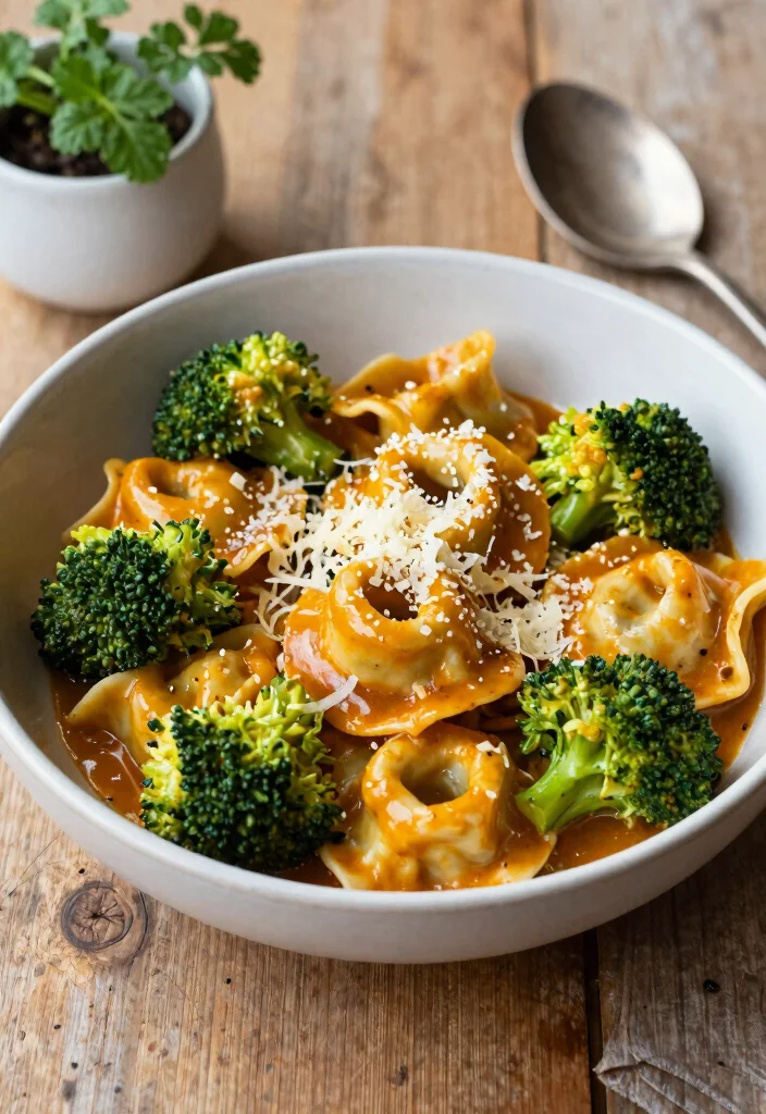 12 Healthy Tortellini Recipes for Comfort Without the Guilt - 7. Garlic Butter Tortellini with Broccoli 1