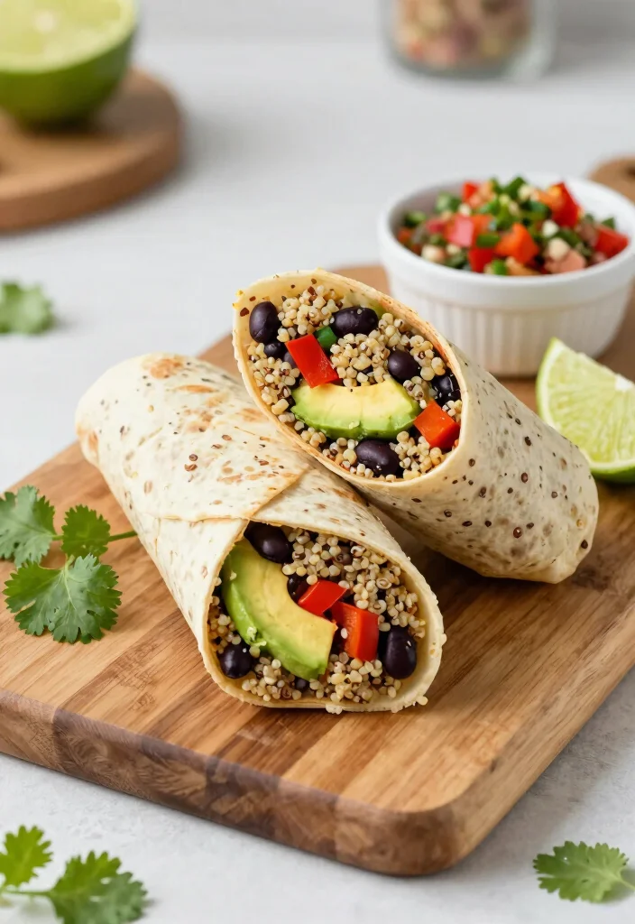 12 Healthy Tortilla Recipes for Easy Balanced Meals - 1. Quinoa and Black Bean Wrap 1