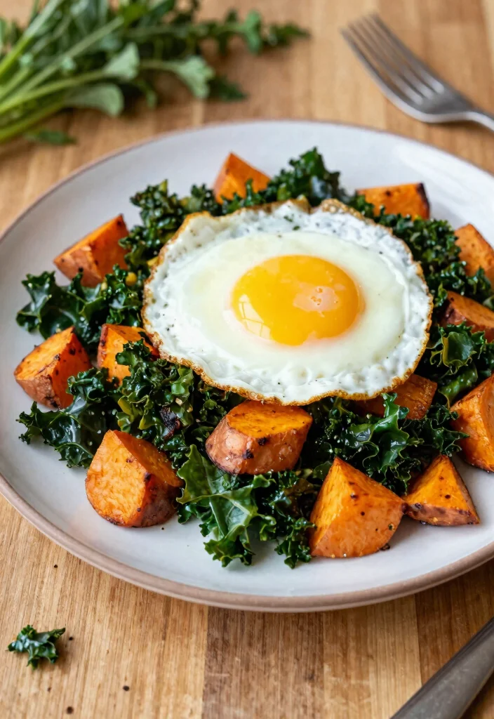 12 High Fiber Dinner Recipes for Satisfying Healthy Meals - 12. Sweet Potato and Kale Hash 1