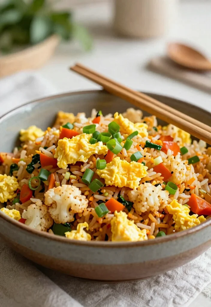 12 Keto Dinner Recipes for Easy Weeknight Meals - 4. Cauliflower Fried Rice 1