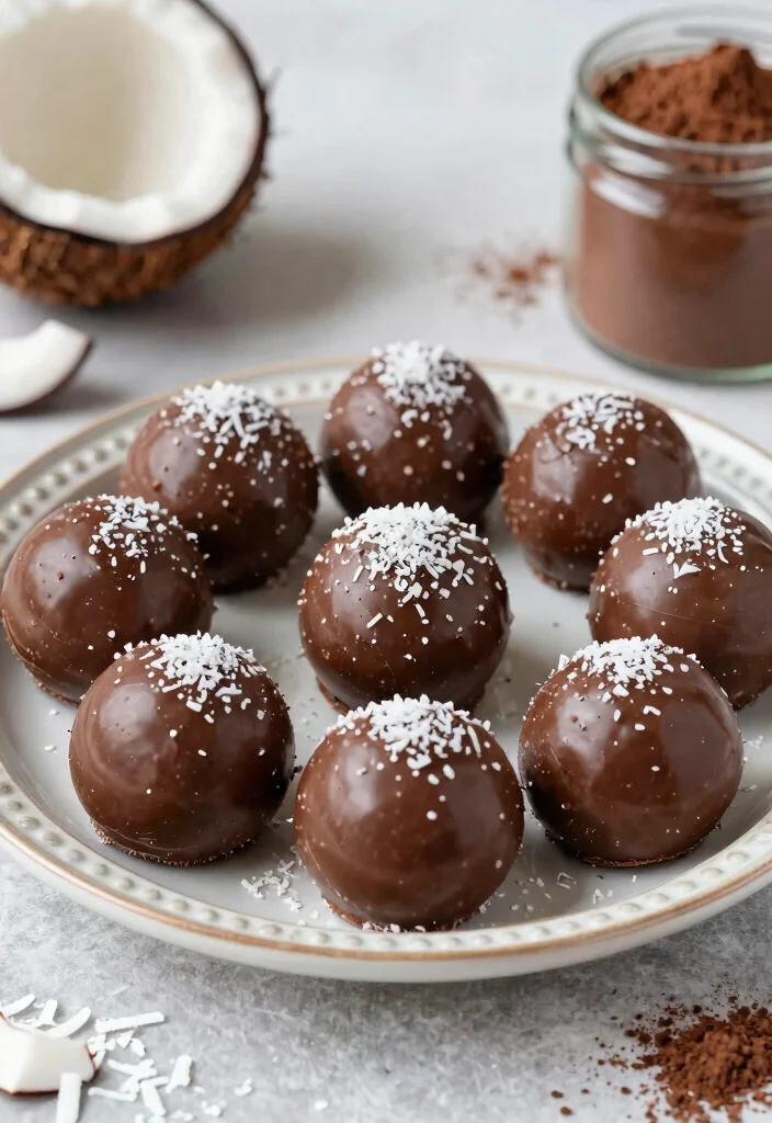 12 Low Carb Dessert Recipes for Guilt Free Indulgence - 10. Chocolate Coconut Fat Bombs 1