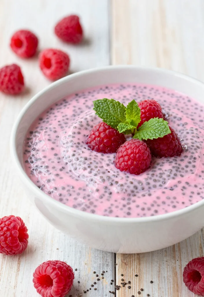 12 Low Carb Dessert Recipes for Guilt Free Indulgence - 6. Raspberry Chia Pudding 1