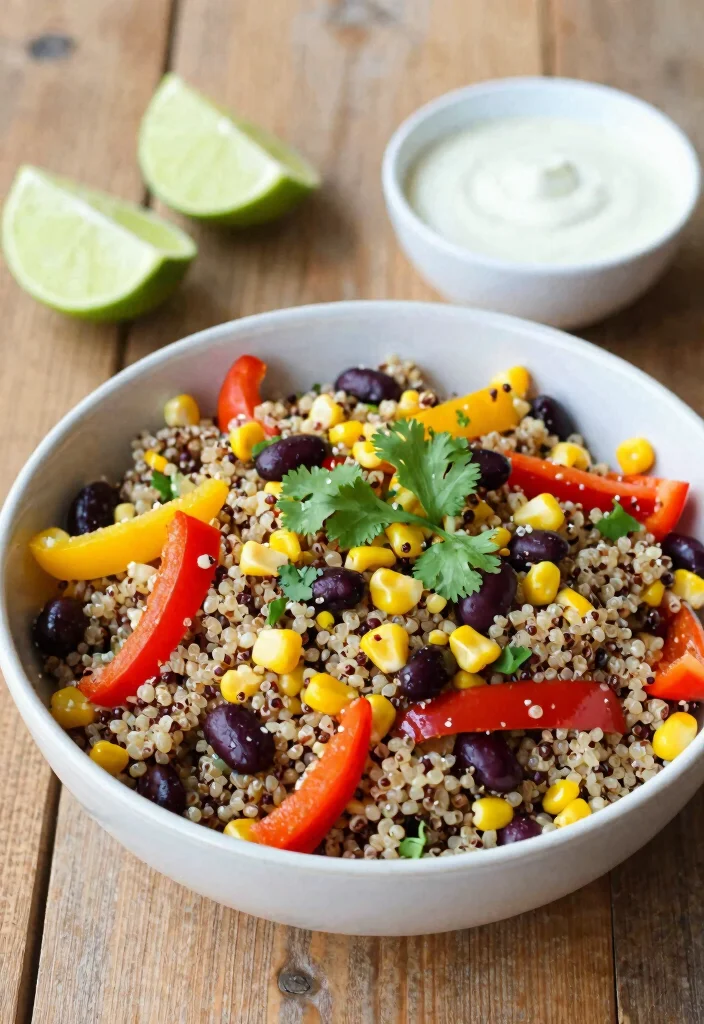 12 Veg Dinner Recipes for Simple Meatless Meals - 6. Quinoa and Black Bean Salad 1