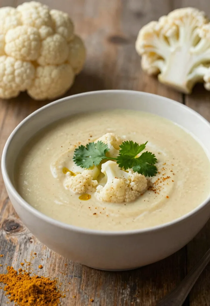 12 Vegan Soup Recipes for Cozy Nourishing Meals - 10. Curried Cauliflower Soup 1