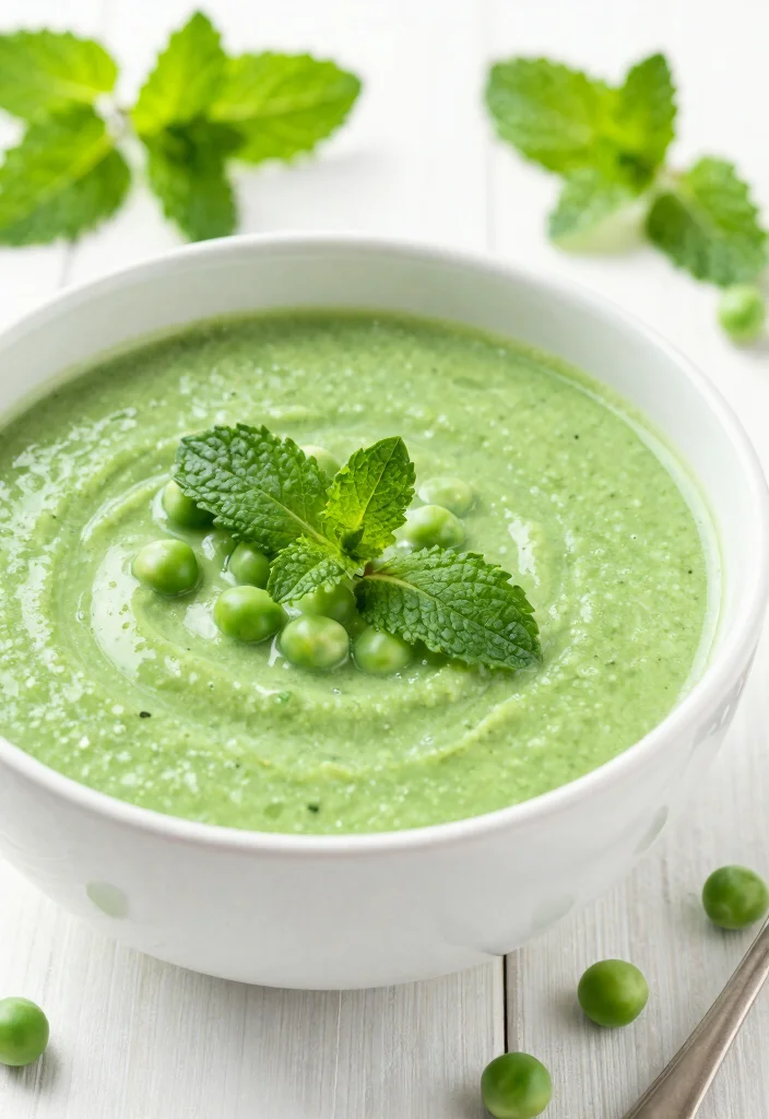 12 Vegan Soup Recipes for Cozy Nourishing Meals - 12. Pea and Mint Soup 1