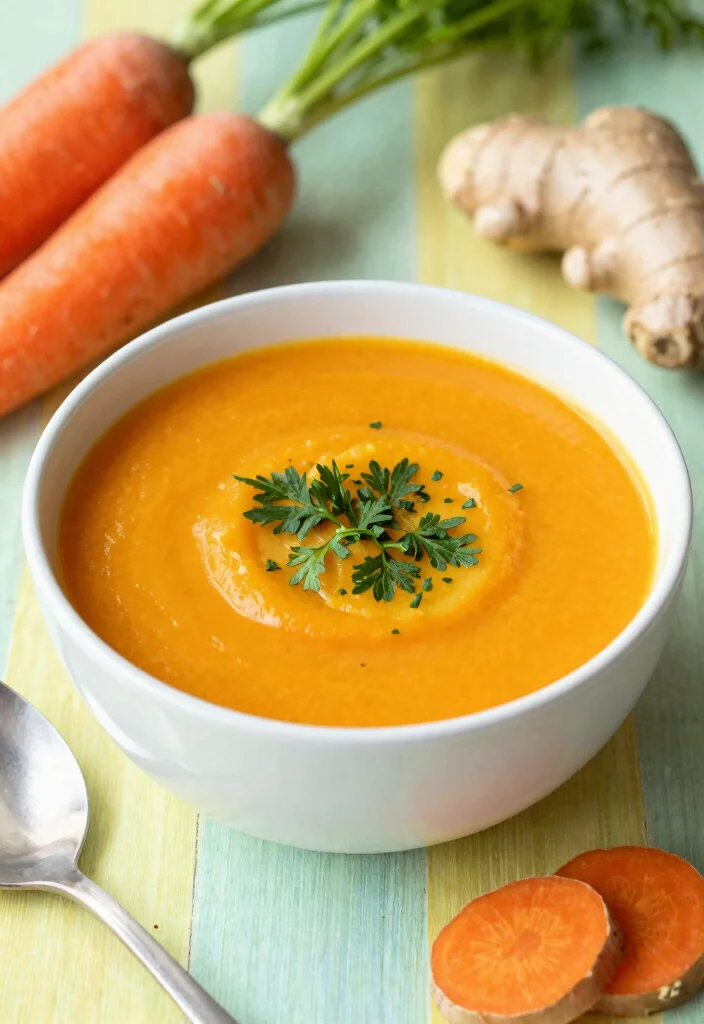 12 Vegan Soup Recipes for Cozy Nourishing Meals - 9. Carrot Ginger Soup 1
