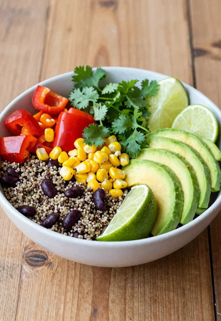 14 Healthy High Protein Recipes for Filling Everyday Meals - 1. Quinoa and Black Bean Bowl 1