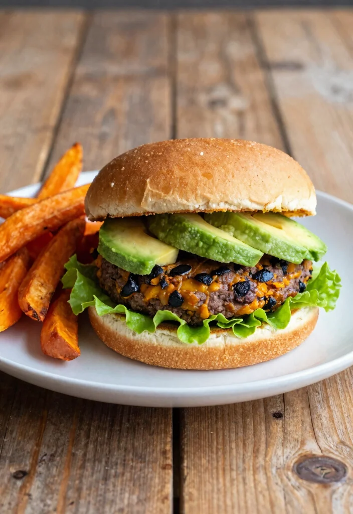 14 Healthy High Protein Recipes for Filling Everyday Meals - 5. Sweet Potato and Black Bean Burger 1