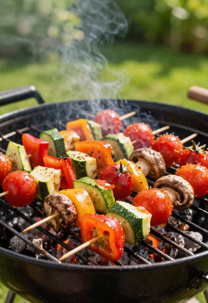 14 Vegan Vegetable Recipes for Colorful Plant Based Meals - 6. Grilled Vegetable Skewers 1
