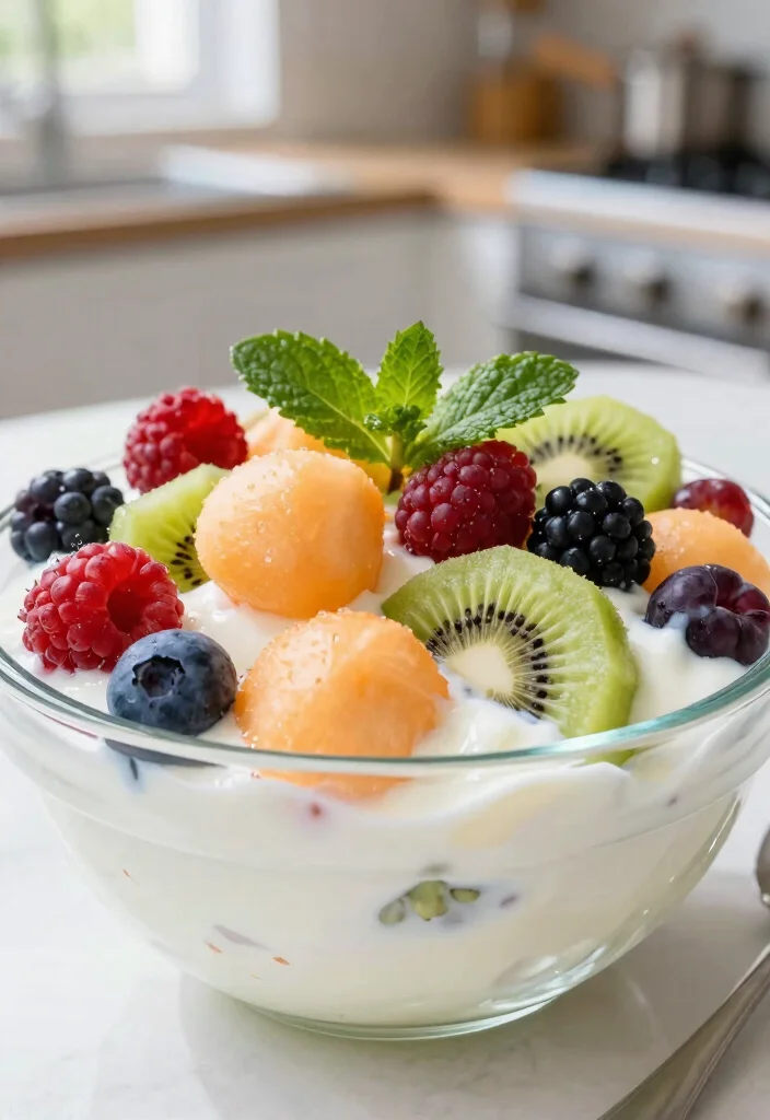 7 Keto Greek Yogurt Recipes for Light Low Carb Treats - 6. Greek Yogurt Fruit Salad 1